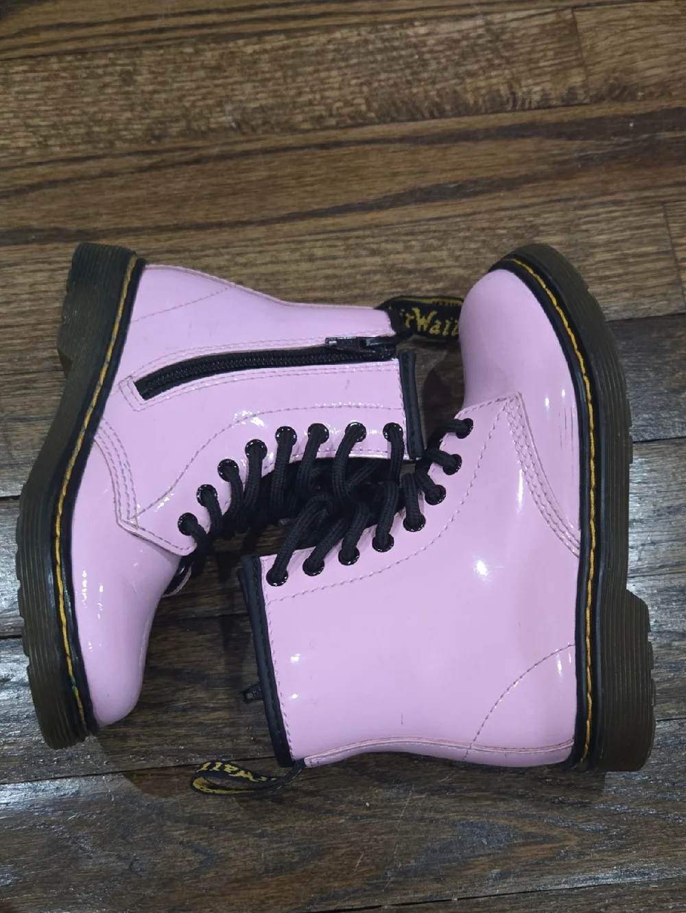 Dr. Martens Light Baby Pink Boots Kids Size 11